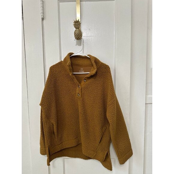 Aerie women’s size small Sherpa brown sweater - Picture 1 of 12
